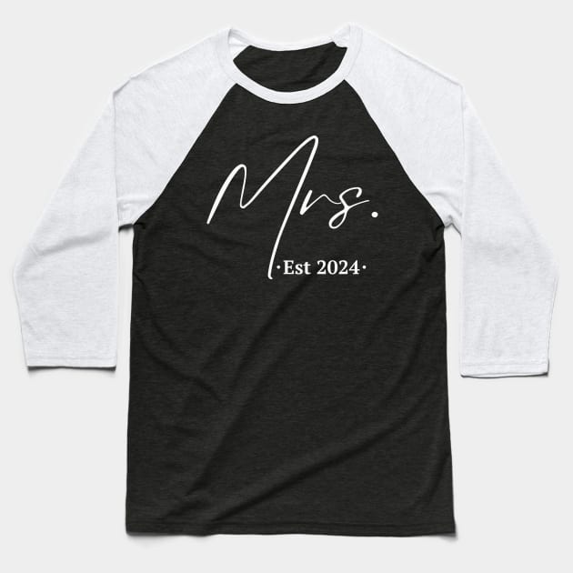 Mrs est 2024 Baseball T-Shirt by Mind Your Tee